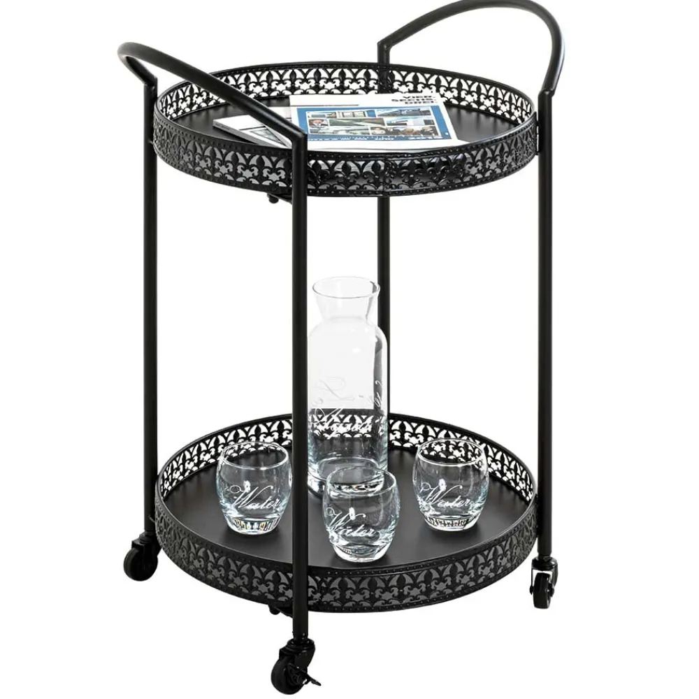 Outlet Schwarzer Servierwagen Etobina Servierwagen