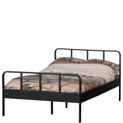 Schwarzes Metall Bett Volgan*Pharao24 Outlet