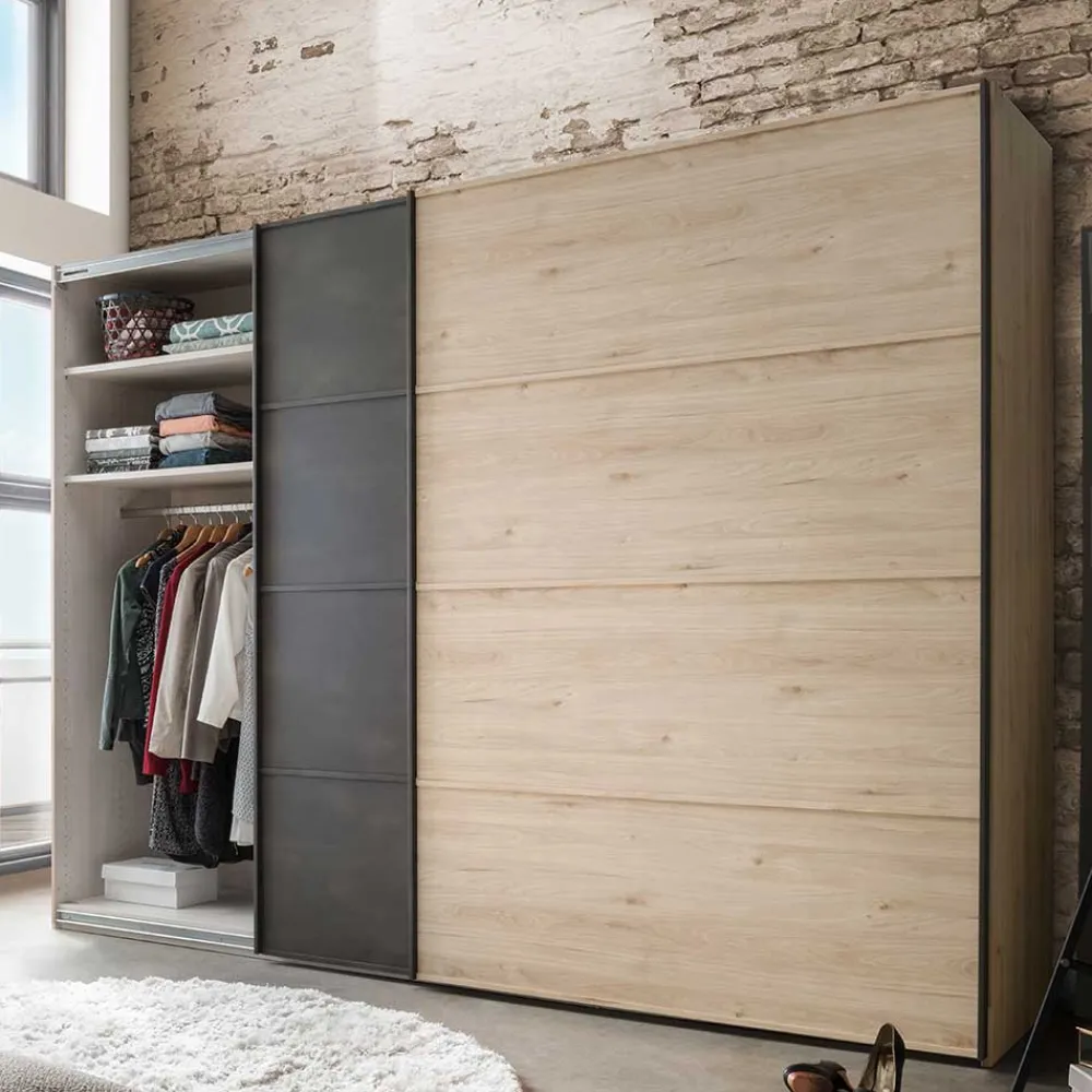 Schwebetürenkleiderschrank Bruvena*Pharao24 Online