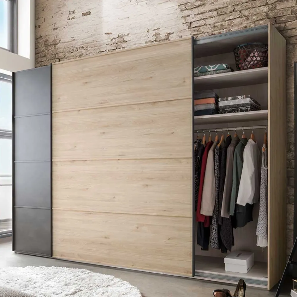 Schwebetürenkleiderschrank Bruvena*Pharao24 Online