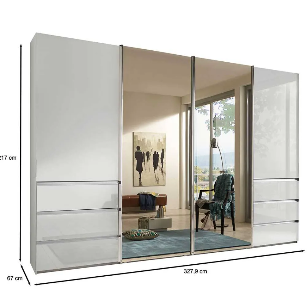 Schwebetürenschrank Grema*Pharao24 New