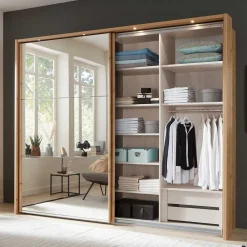 Discount Schwebetürenschrank Zerettan Kleiderschränke|Schlafzimmerschränke