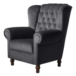 Sessel Anthrazit Samt Kean*Pharao24 Discount