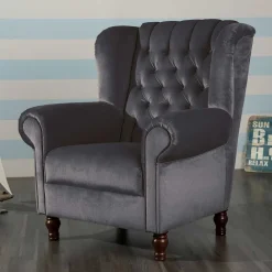 Sessel Anthrazit Samt Kean*Pharao24 Discount