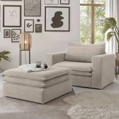 Sessel mit Fußhocker Edance*Pharao24 Clearance