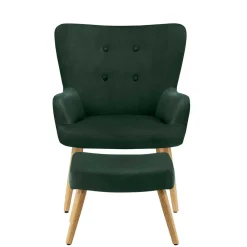 Sessel mit Hocker Princessa Wohnzimmer Sessel|Relaxsessel