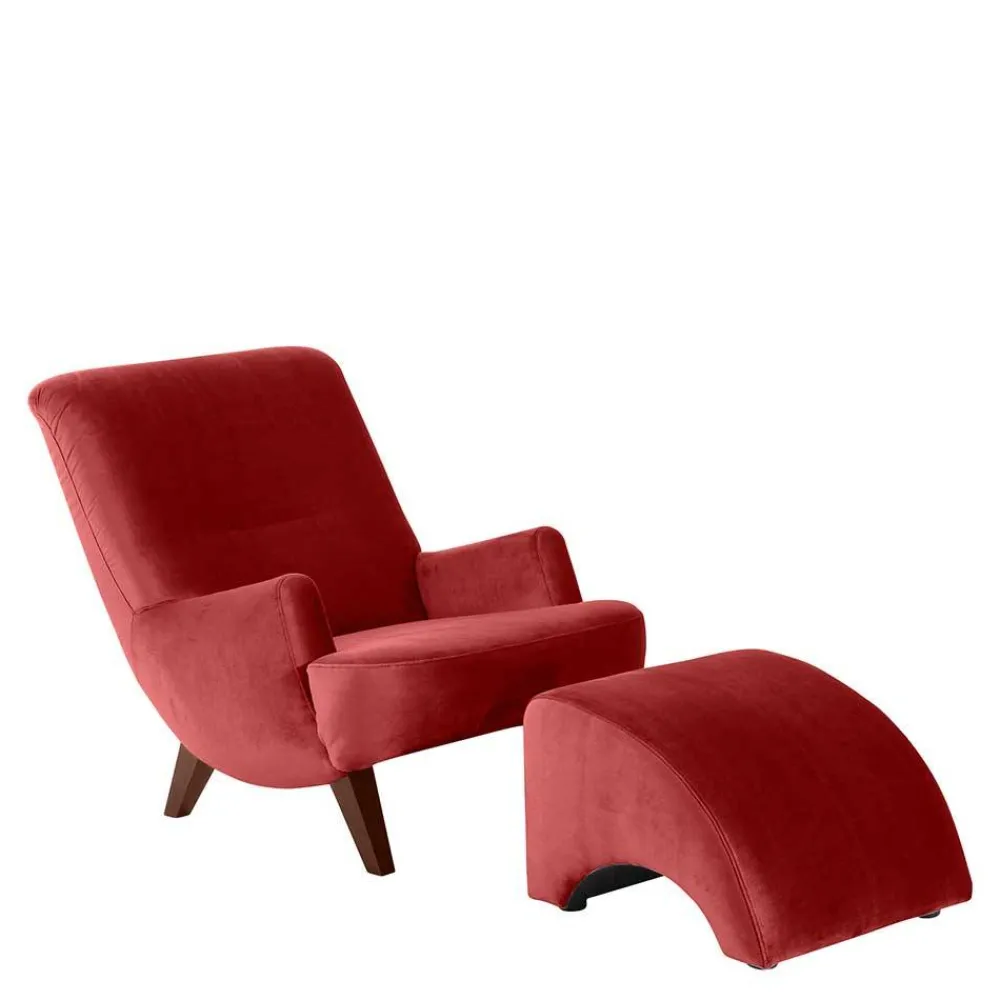 Discount Sessel Samtvelours Amrosa Relaxsessel