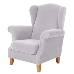 Best Sessel Silbergrau Landhaus Huropa Ohrensessel