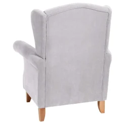 Best Sessel Silbergrau Landhaus Huropa Ohrensessel