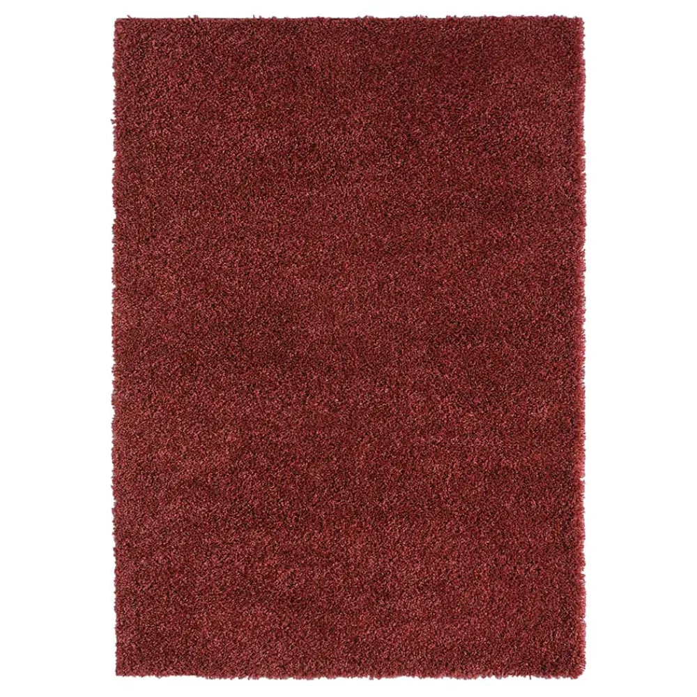Shaggy Teppich Dunkelrot Fane Teppiche
