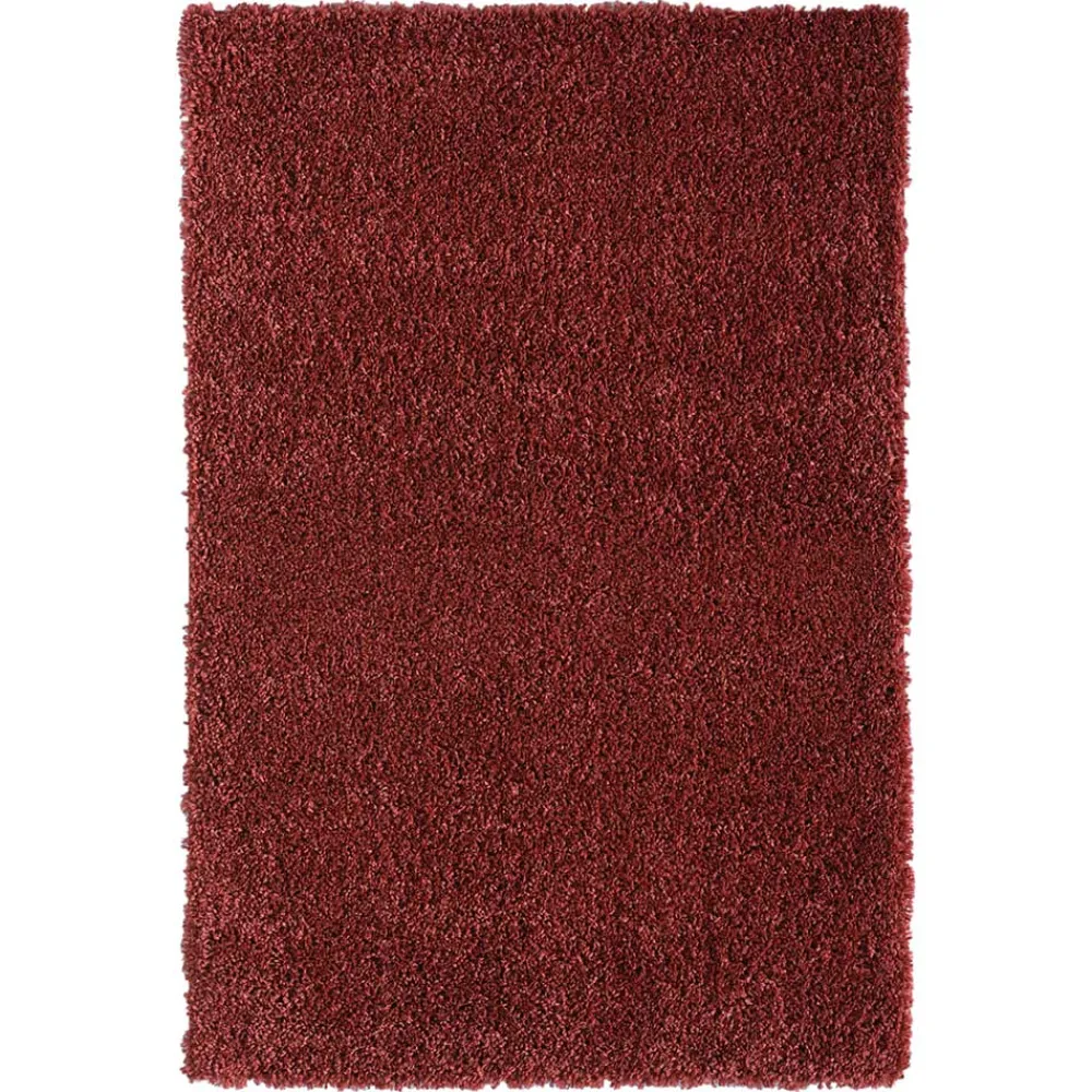 Shaggy Teppich Dunkelrot Fane Teppiche