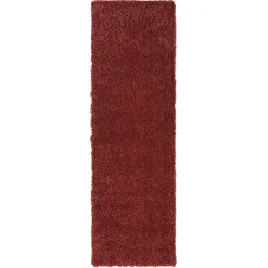 Shaggy Teppich Dunkelrot Fane Teppiche