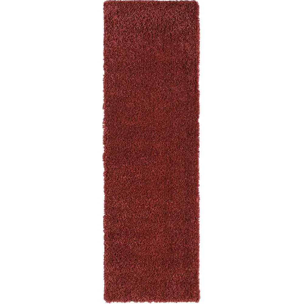 Shaggy Teppich Dunkelrot Fane Teppiche