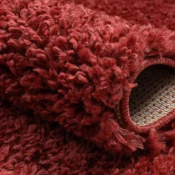 Shaggy Teppich Dunkelrot Fane Teppiche