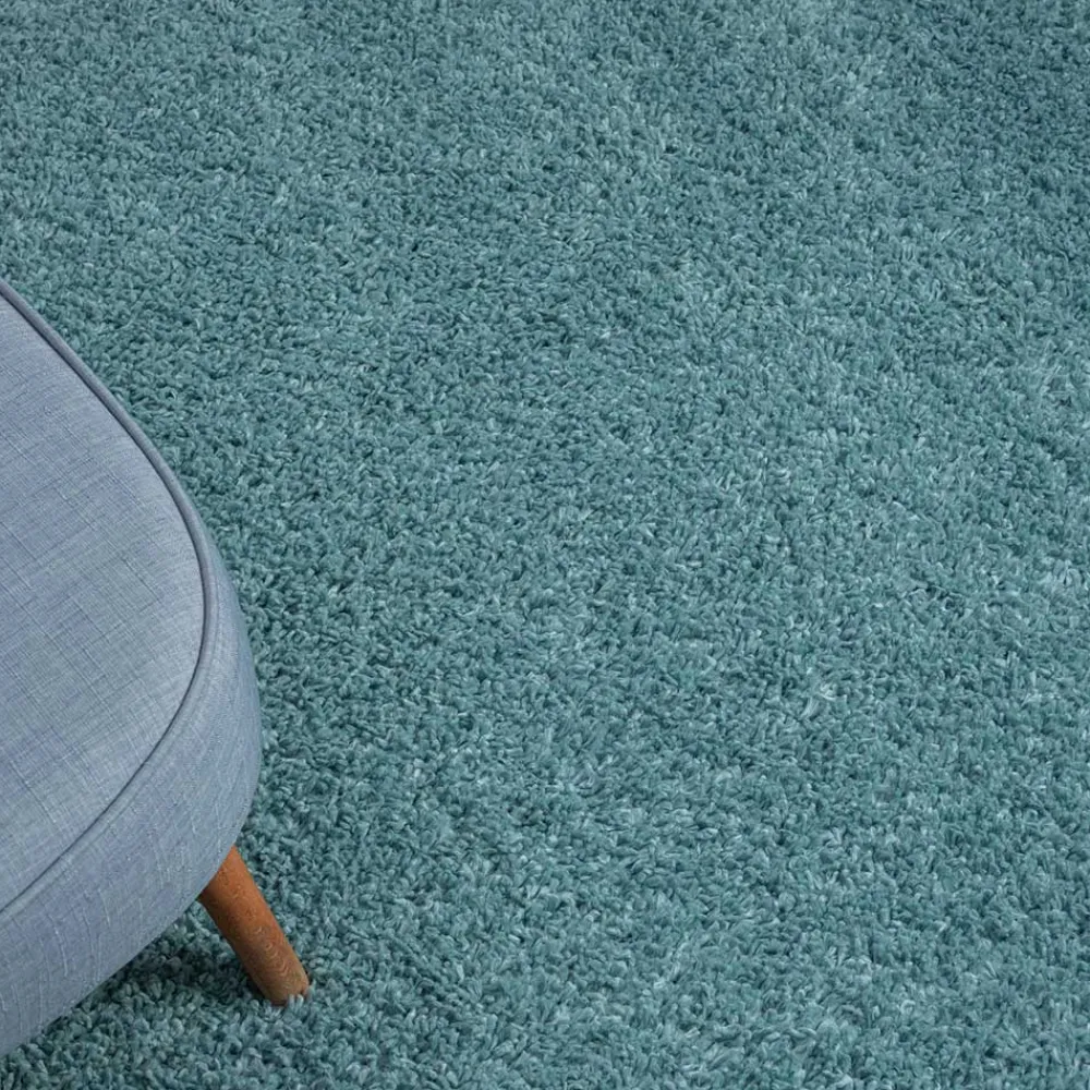 Shaggy Teppich Hellblau Wakono*Pharao24 Hot