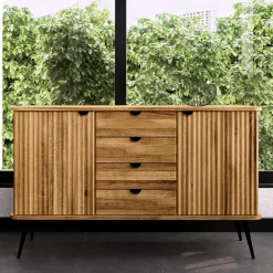 Sideboard aus massivem Holz Clantica*Pharao24 Outlet