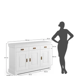 Best Sideboard Limita Massivholzmöbel|Küchenkommode