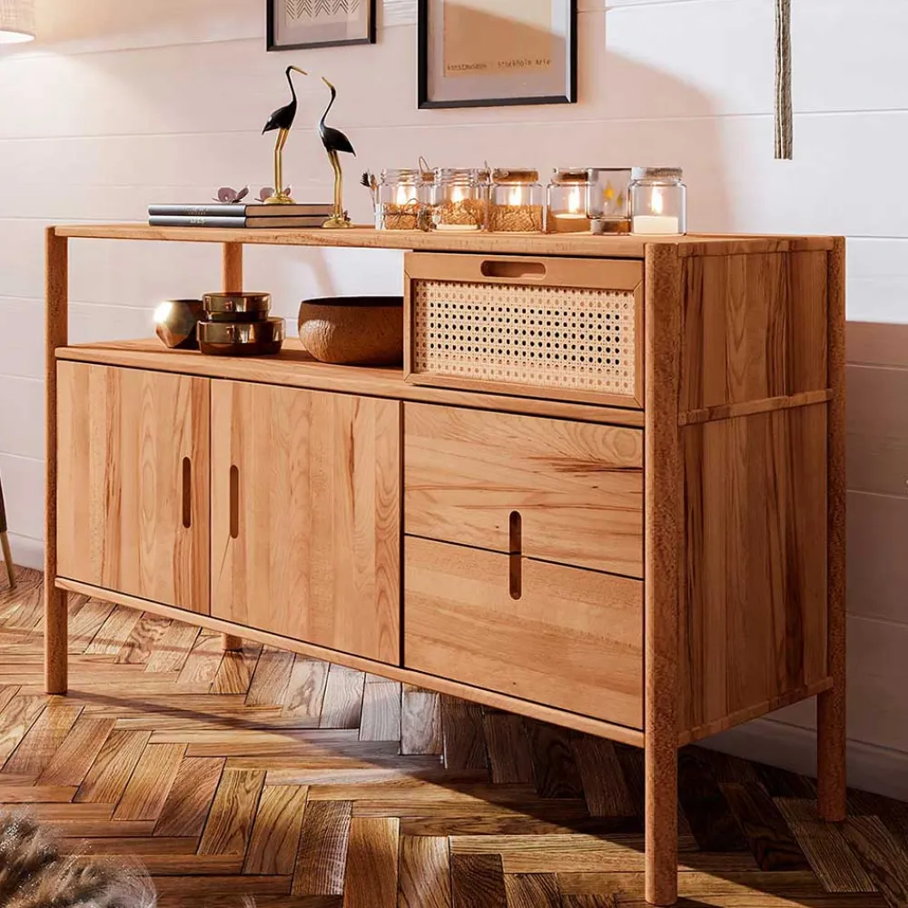 New Sideboard mit Rattan Artjes Küchenkommode|Wohnzimmerkommoden
