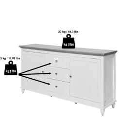 Discount Sideboard Ossana Esszimmerkommoden|Sideboards