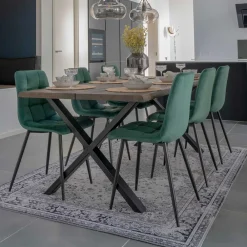 Outlet Sitzgruppe 6 Stühle Chow Tischgruppen|Essgruppe