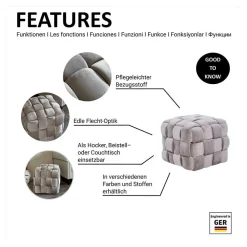 Outlet Sitzwürfel Cempino Sitzhocker|Hocker