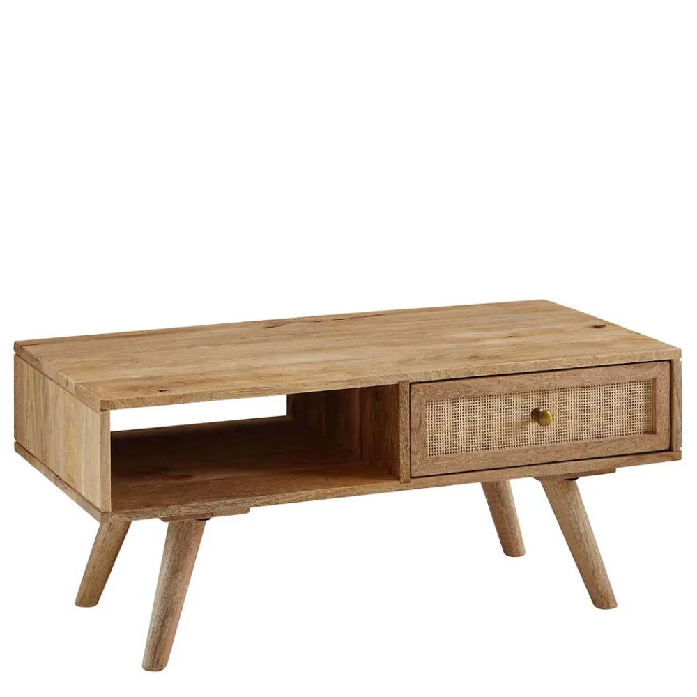 Outlet Skandi Couchtisch Cancano Wohnzimmertisch|Massivholztische