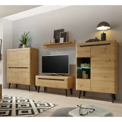 Skandi Design Wohnwand Tomya Wohnwand 300 Cm