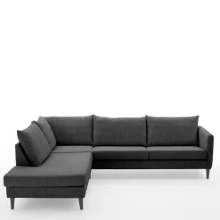 Clearance Skandi Ecksofa Anthrazit Sanctos Wohnzimmercouch|Wohnlandschaften