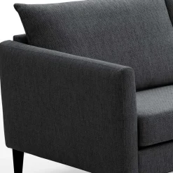 Clearance Skandi Ecksofa Anthrazit Sanctos Wohnzimmercouch|Wohnlandschaften