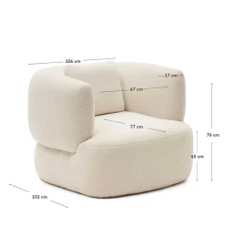 Best Skandi Polstersessel Troy Wohnzimmer Sessel