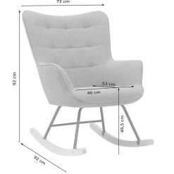 Best Skandi Schaukelsessel Marila Wohnzimmer Sessel