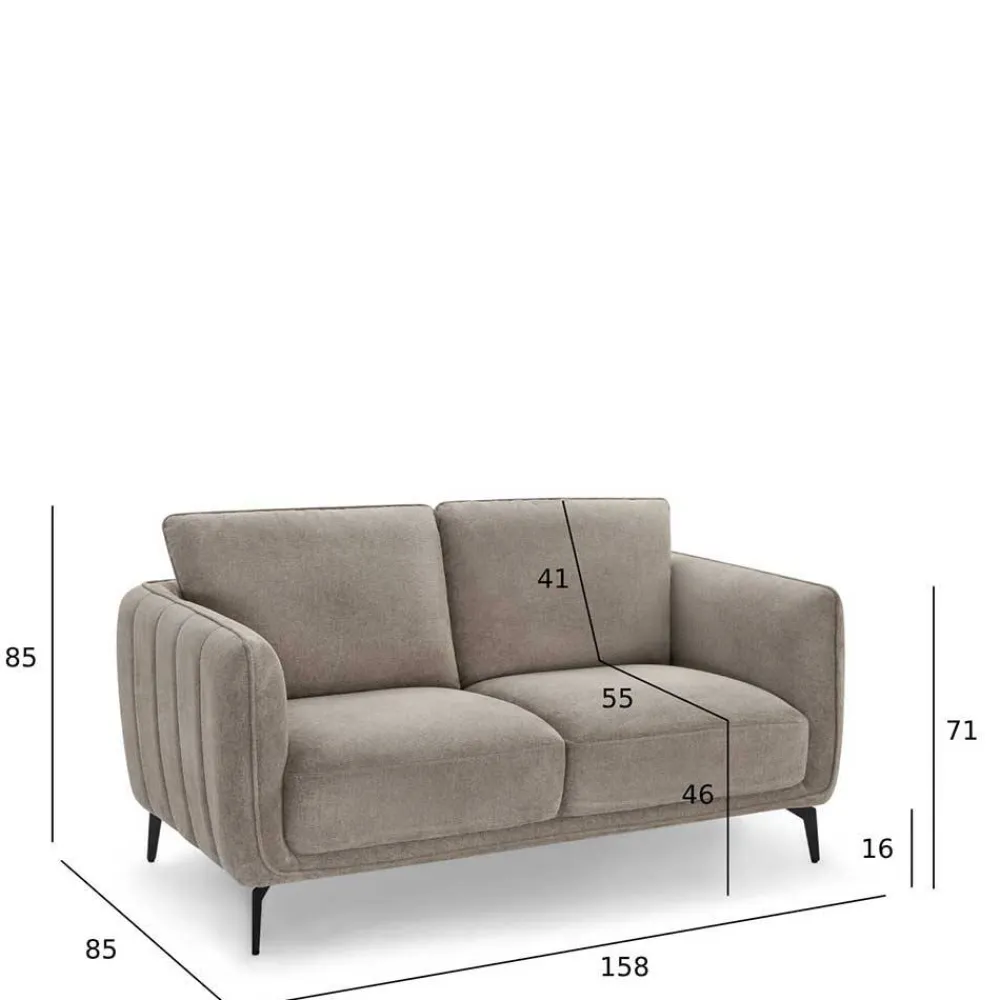 Sofa Addagio Polstermöbel|3 Sitzer Sofa