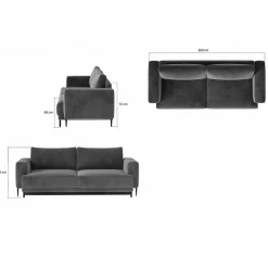 New Sofa Azua 3 Sitzer Sofa|Schlafsofas