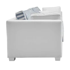 New Sofa blau weiß gestreift Nalyva Polstermöbel|Wohnzimmercouch