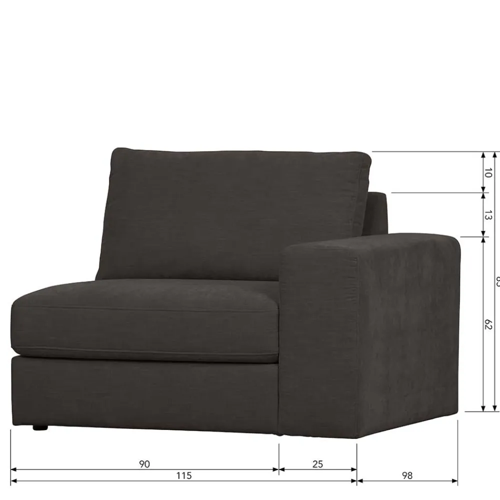 Outlet Sofa Element Trois Modulsofas|Einzelsofa