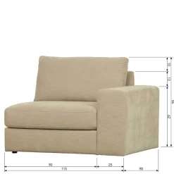 Outlet Sofa Kombination Pilamonia Modulsofas