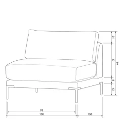 Sofa Kombination Taupe Udjaca*Pharao24 Clearance
