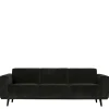 Discount Sofa mit Cordbezug Piasa Wohnzimmercouch|3 Sitzer Sofa