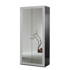 Discount Spiegel Kleiderschrank Lylian Drehtürenschränke|Kleiderschränke