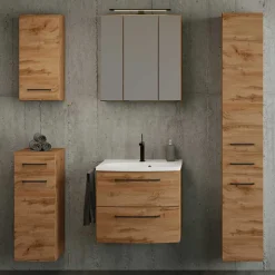 Best Spiegelschrank mit LED Longos Badezimmerschränke|Spiegelschränke