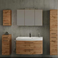 Best Spiegelschrank mit LED Longos Badezimmerschränke|Spiegelschränke