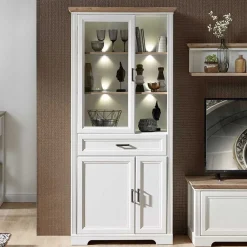 Standvitrine Vronata Vitrinenschrank|Büchervitrinen