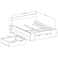 Stauraum Bett Argeta*Pharao24 Outlet