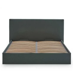 Best Stauraumbett Dunkelgrün 140x200 cm Florynn Funktionsbetten|Schubkastenbetten