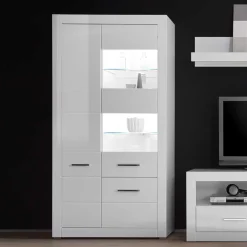 Outlet Stauraumvitrine Triango Wohnzimmerschrank|Vitrinenschrank