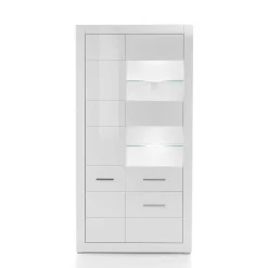 Outlet Stauraumvitrine Triango Wohnzimmerschrank|Vitrinenschrank