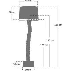 Stehlampe mit Treibholz Natalina*Pharao24 Online