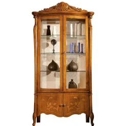 Clearance Stilmöbel Vitrine Savolina Massivholzmöbel|Wohnzimmerschrank