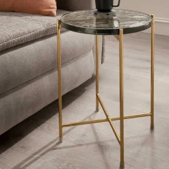 Sale Strukturglas Beistelltisch Vigginella Glastische