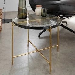 Sale Strukturglas Beistelltisch Vigginella Glastische